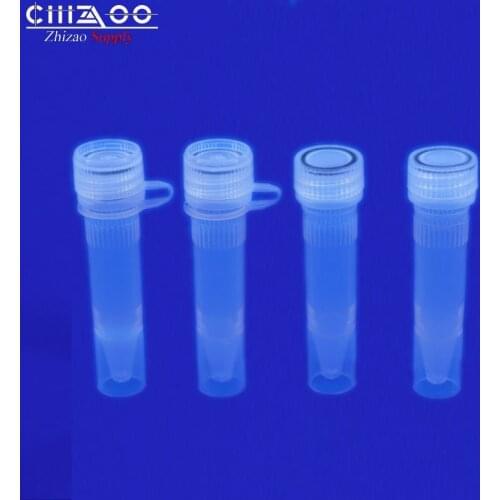 1.5ml Freezing Tube Microtubes Screw-cap Flat Bottom self-standing Cryo Tubes