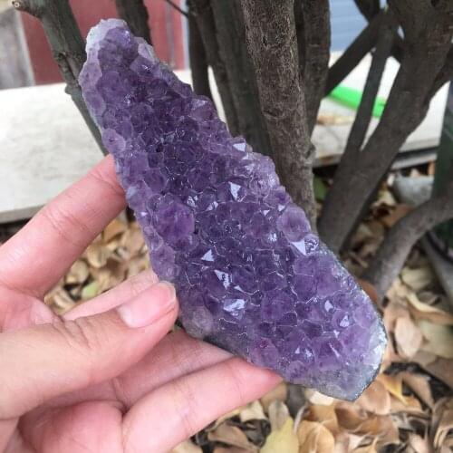 171g Natural amethyst cluster quartz crystal geode specimen healing