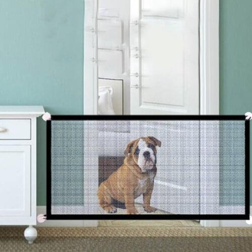 180*72cm /110*72cm Pet Barrier Fences Portable Folding Breathable Mesh Dog Gate Pet Guard Isolated Fence Dogs Baby Safety Fence