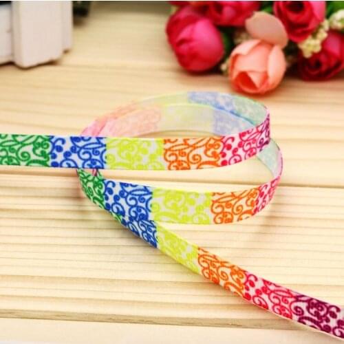 3/8'' Free shipping swirl printed grosgrain ribbon hairbow headwear party decoration diy wholesale OEM 9mm P5095