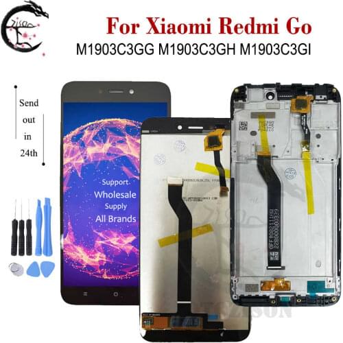 5.0" LCD With Frame For Xiaomi Redmi Go Display M1903C3GG M1903C3GH Screen Touch Digitizer Assembly Replacement Redmi GO Display