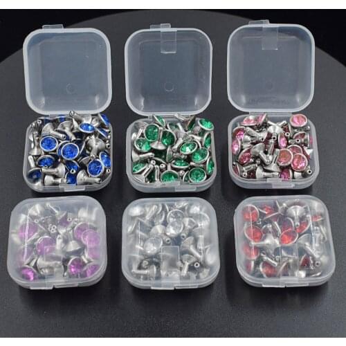 50 sets of each package. diamond clasp.8mm tape rivets. Sided rivet. DIY accessories. Double-sided rivet . Many colors