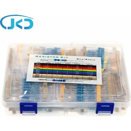 860Pcs 86Values x 10Pcs 1% 1W Metal Film Resistor Assorted Kit set 0.1 ohm~ 10M ohm resistance with box
