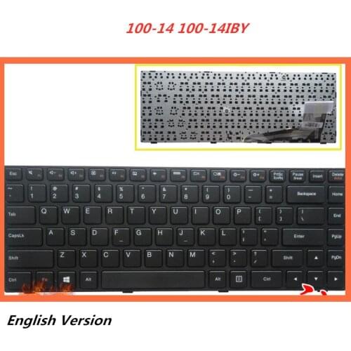 Laptop English Keyboard For LENOVO 100-14 ideapad 100-14IBY Notebook Replacement layout Keyboard