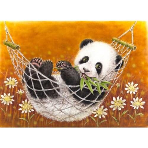 ARMYQZ 5D DIY diamond painting "animal cute panda" embroidery round square diamond cross stitch rhinestone mosaic painting decor