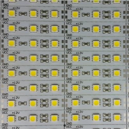 Bar Light 10pcs IP20 0.5M 5050 5630 Double 7020 8520 12V 20inch 12MM LED Hard Rigid Strip White Warm RGB Kitchen Closet Mirror