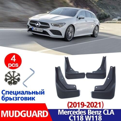 Mudflaps FOR Mercedes Benz CLA W118 C118 2019-2021 Mudguards Fender Mud Flap Guard Splash Fenders Car Accessories Auto Styline