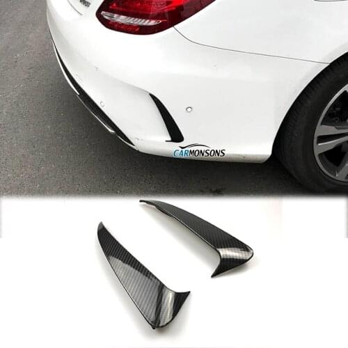 Carmonsons for Mercedes Benz C Class W205 Sedan Sport 4 Doors Rear Bumper Air Vent Cover Fender Stickers Accessories Car Styling