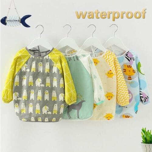 Baby Stuff Toddler Scarf Bandana Bibs Long Sleeve Bib Baby Water Proof Washable