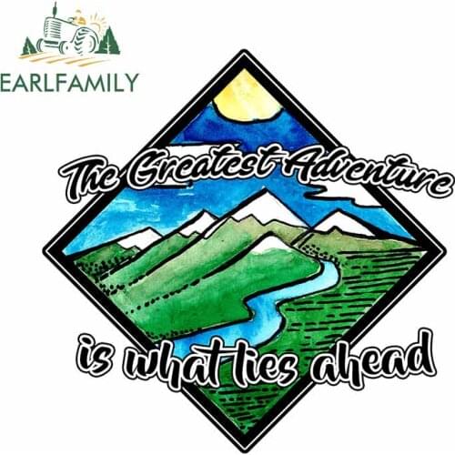 EARLFAMILY 13cm x 13cm for Freedom The Great Adventure Car Stickers Windshield Personality Decal Cartoon Surfboard Car Styling