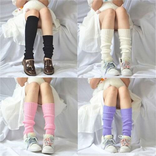 Hot Sale Candy Color Leg Warmers Thigh Calf Socks Crochet Clothes Thigh Socks Warm Winter Womens Furry Socks Ballet Accessories