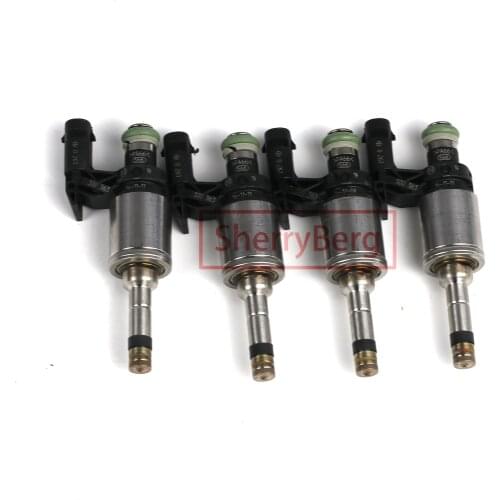 SherryBerg OEM# 04E906036Q 4PCS Engine Fuel Injector Valve for Audi A1 A3 A4 Skoda Seat VW Golf 7 Passat B8 for Bosch set of 4