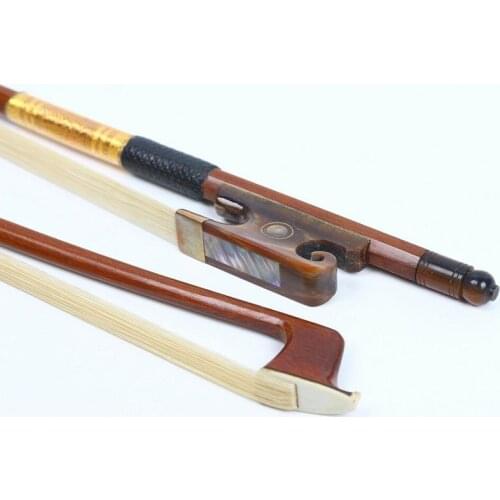 Violin Bow 4/4 Brazil wood Straight bone Frog AAA horse Hair Yinfente #R32