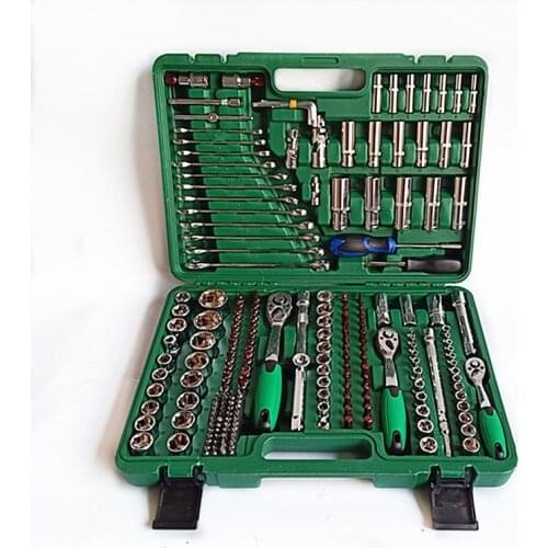 Machine Repair Auto Repair Combination Tool Box Car Wrench 72 Teeth Quick Wrench 216 Piece Sleeve Set