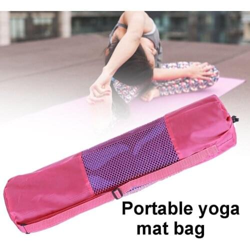 Portable Gym Fitness Yoga Mat Blanket Adjustable Carry Foldable Fitness Pouch Oxford Cloth Shoulder Bag for Yoga Mat Gym Bag