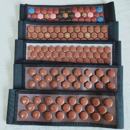 Tourmaline belt far-infrared magnetic therapy waist physiotherapy germanium stones health care massage belt