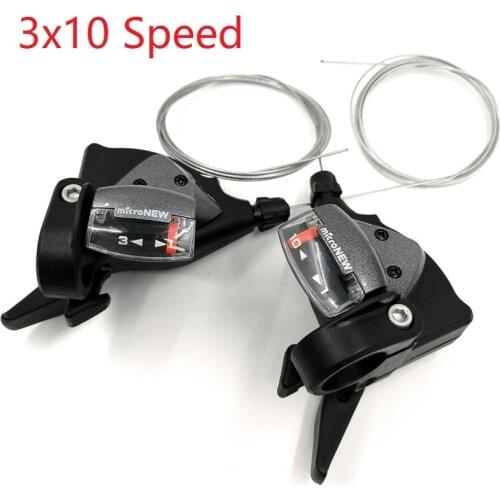 MicroNew Bike Derailleur 3x10 Speed Shift Lever MTB Mountain Bike 10/30 Speed Shifter microshift Cycling Bicycle Accessories