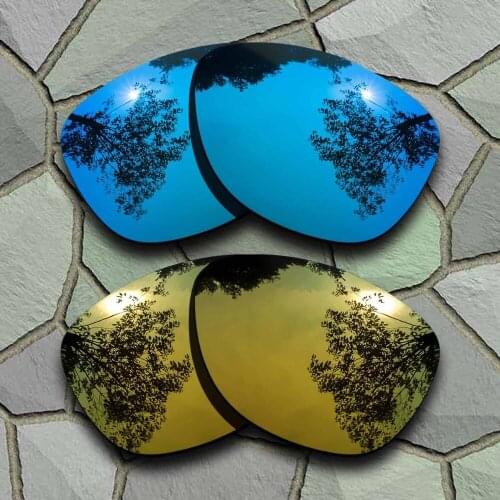 Sky Blue&Yellow Golden Sunglasses Polarized Replacement Lenses for Oakley Frogskins