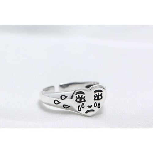 Vintage Punk Adjustablt Rings For Women Men Party Birthday 925 Sterling Silver Fashion Jewelry Wholesale