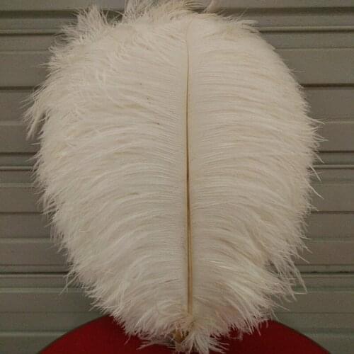 Gorgeous wholesale 10 PCS White 55-60 cm/22-24 inches ostrich feathers plume artware performing decorations