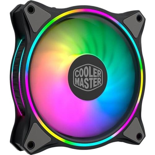 Cooler Master MF120 HALO 5V 3PIN 12cm ARGB PWM Mute Chassis Fan Addressable 120mm Dual ARGB Light Effect Cooling Fan