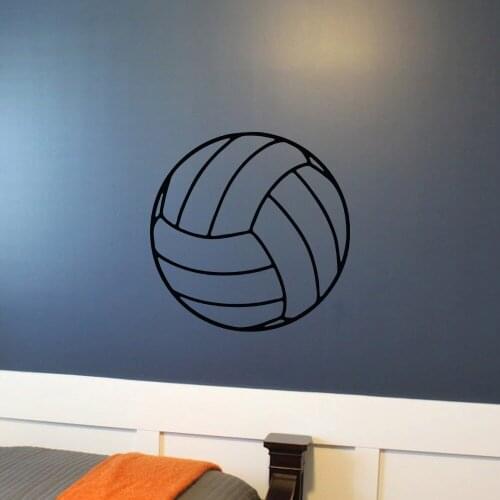 Volleyball Adhesive Wall Decal Playroom Vinyl Art Mural Net Beach Pool Sports Themed Kids Nursery Wall Decal PVC Pattern SYY208