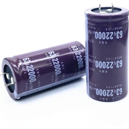12PCS-2PCS 63V22000UF 22000UF 63V High frequency long life Electrolytic Capacitors volume: 35X50MM 35X60MM best quality