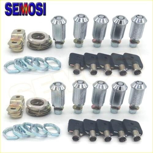 10pcs/lot 27mm Cam Lock for Arcade Game Cabinet Cocktail Machine Door with Same Keys Lock