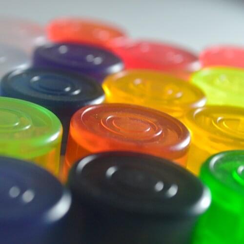 10 pcs Guitar Pedal Footswitch Toppers Colorful ABS Effects Bumpers come with 10 different Colors