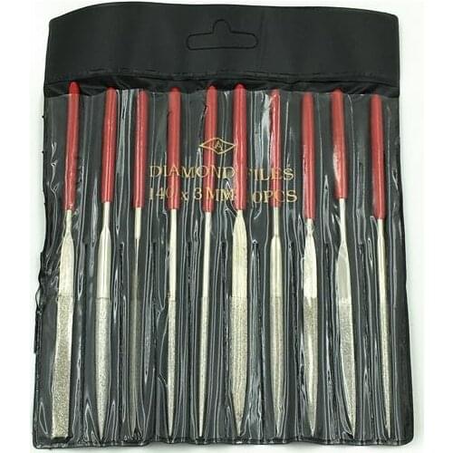 10 / pack. Diamond Files. Contain different shapes. Assorted rasp. Emery rasp. Repair shaping rasp. 3*140mm