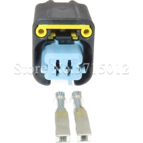 2 Hole Auto Engine Fan Water Temperature Sensor Plug Socket Waterproof Female Auto Connector For BMW MINI