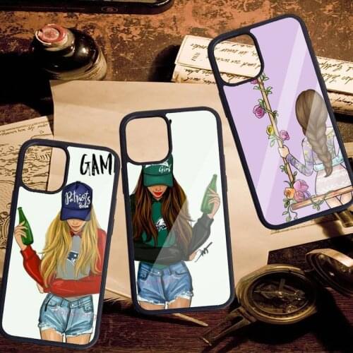 Girls Bff Best Friends Forever Phone Case PC for iPhone 11 12 pro XS MAX 8 7 6 6S Plus X 5S SE 2020 XR