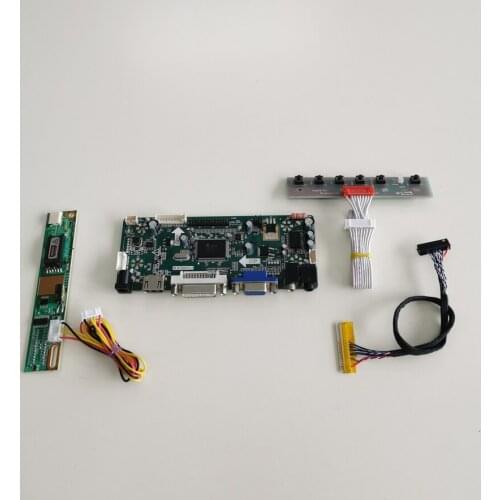 For LTN141AT07-C01 LTN141AT13-H01 VGA+DVI M.NT68676 controller drive board LVDS 30Pin CCFL LCD panel 1280*800 14.1" DIY kit
