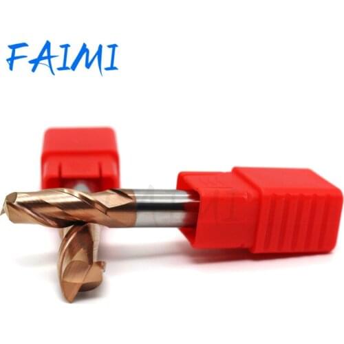 Milling Cutter Tungsten Steel 2 Flutes Square End Mills Alloy TiSiN Coating Hrc55 Cnc Milling Machine Tools For Steel Working