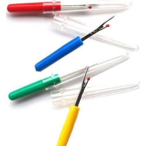 Hot sell 4x Plastic Handle Craft Thread Cutter Seam Ripper Stitch Unpicker Sewing Tool