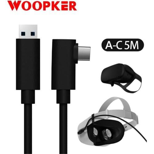 For Quest 2 and Quest Pc Vr for Steam Quest Type-c 3.2 Data Cord 3m 5m Oculus Link Virtual Reality Cable