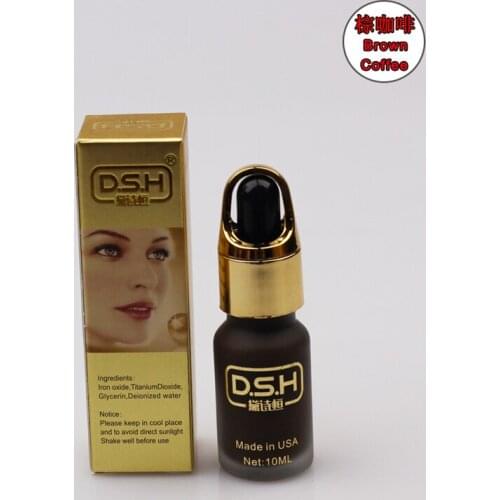 Brown Coffee Import Permanent Makeup MicroPigment Cosmetic Manual Tattoo Ink Paint 10ML/Bottle For 3D Eyebrow Eyeliner Lip