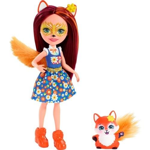 Enchantimals Main Character Dolls-Cute Fox and Flick FXM71