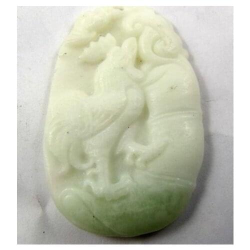 Lantian chalcedony rooster Amulet Pendant NO. 326