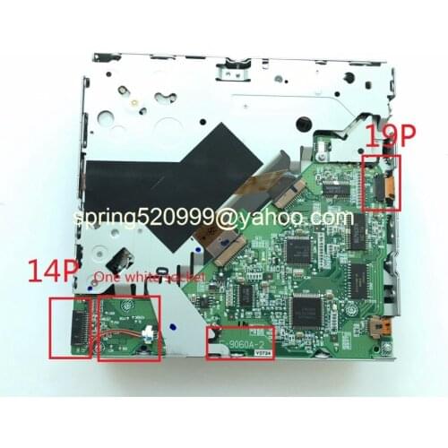 Matsushita 6 CD changer 19Pin connector mechanism E-9060A for AUDIA6 A4 A8 MMI 4E0 035 111 A G&M SAAB MAZDA HONDASubaru 2PCS