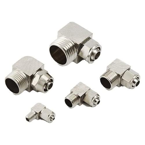 Copper pneumatic quick connector trachea quick twist connector PL8-02 PL8-03 PL14-02 threaded elbow PL6-01/10-03/12-04