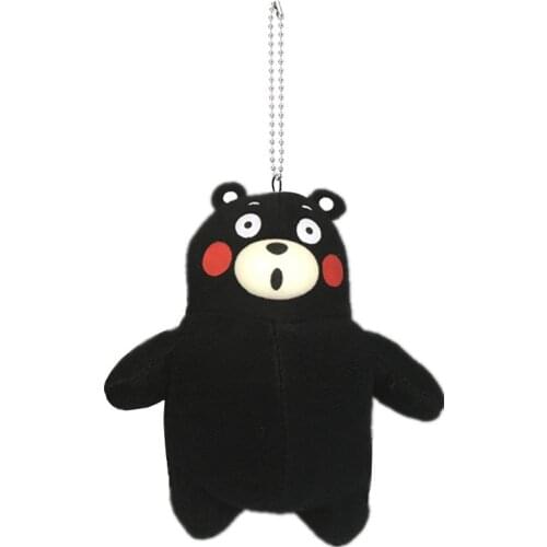 Cute Japanese Kumamon Bear Plush Keychain Kawaii Stuffed Animal Key Chain 13cm Kids Toys for Girls Boys Children Small Gifts