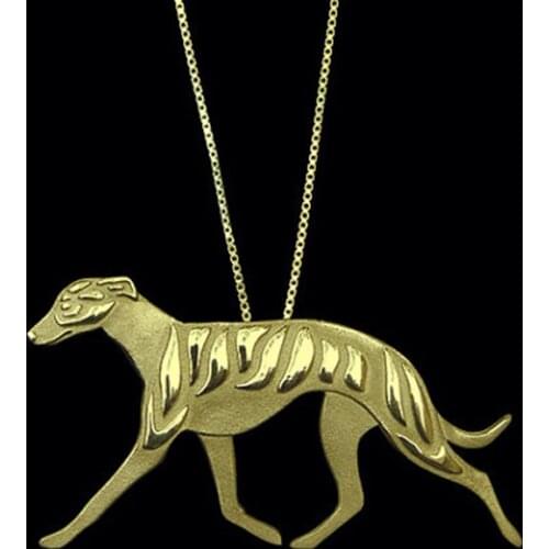 New Unique Romantic Gold Silver Color Whippet Pendant Necklace Hunger Games Necklace Women Best Friend Choker