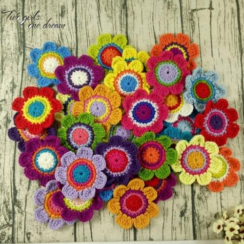 Original Cotton Trade Hand Crochet Hook Disc Pad 30pcs/Lot DIY Handmade Placemat Cup Mat Photo Props Vase Cushion Decorative Mat