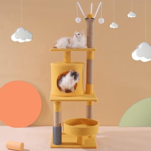 Sisal Cat Climbing Frame Cat Litter Cat Tree Cat Scratching Pillar Toy Cat Supplies