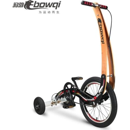 Folding exercise bike, mini stand riding bike without seat, lose weight bike, portable 20inch sports bike, fitness tricycle