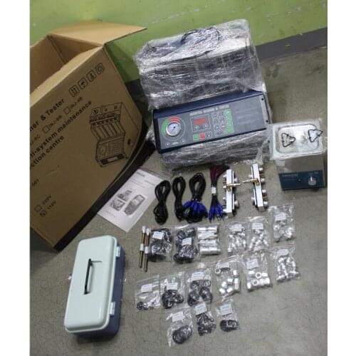 Tektino INJ-8B Ultrasonic Fuel Injectior Testing Equipment 110V 220V Engine Carbon Tester 8 jars