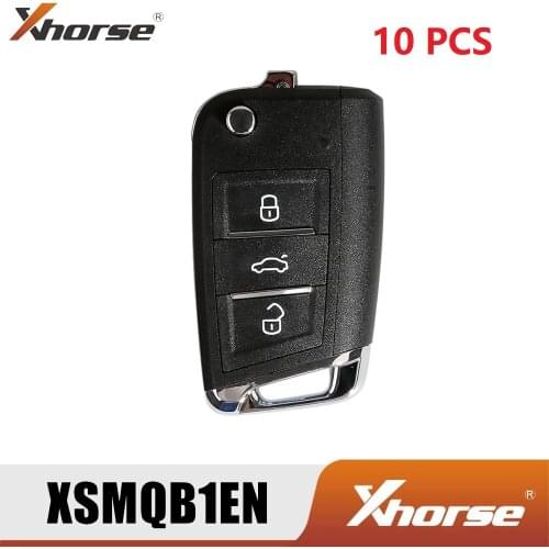 Xhorse XSMQB1EN Smart Remote Key For V-W MQB Filp 3 Buttons Proximity English 10pcs/Lot