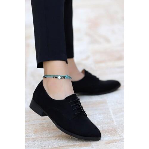 Ayakland 8328-103 Suede Daily Anatomical Women Casual Ballerina Shoes