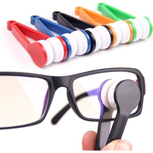 Eyeglass Sunglasses Supplies Portable Glasses Wipe 1Pcs Multifunctional Spectacles Cleaning Rub Mini Random